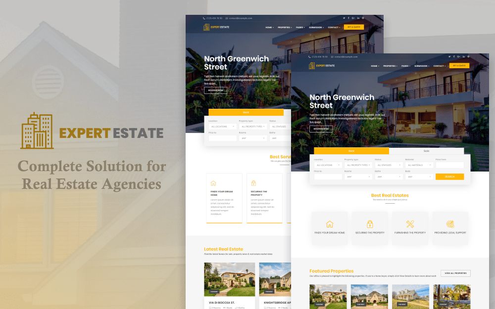 ExpertEstate Real Estate WordPress Theme