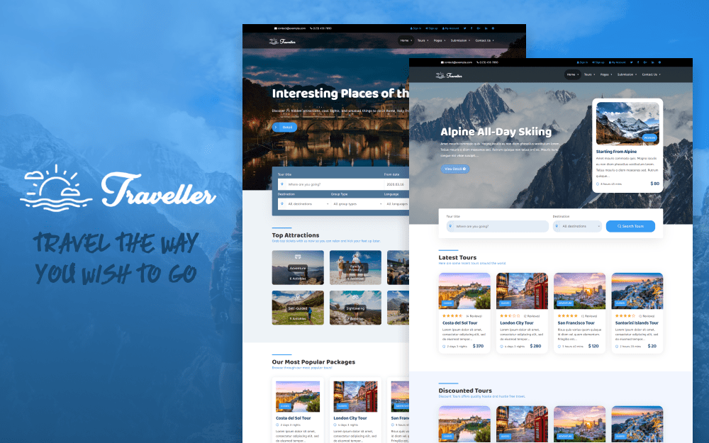 Gezgin – Tur ve Seyahat WordPress Teması