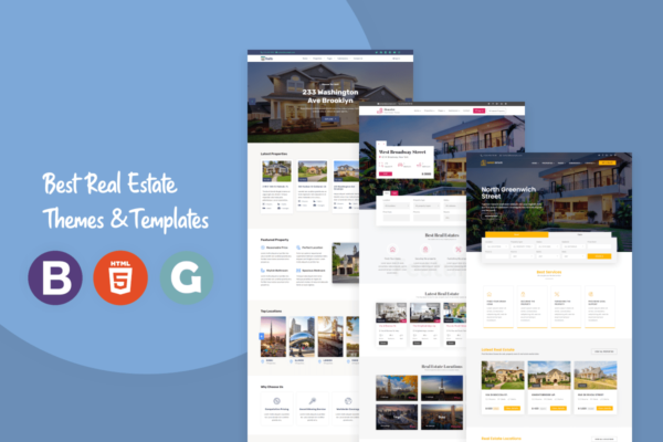 Our Best Real Estate Themes and Templates