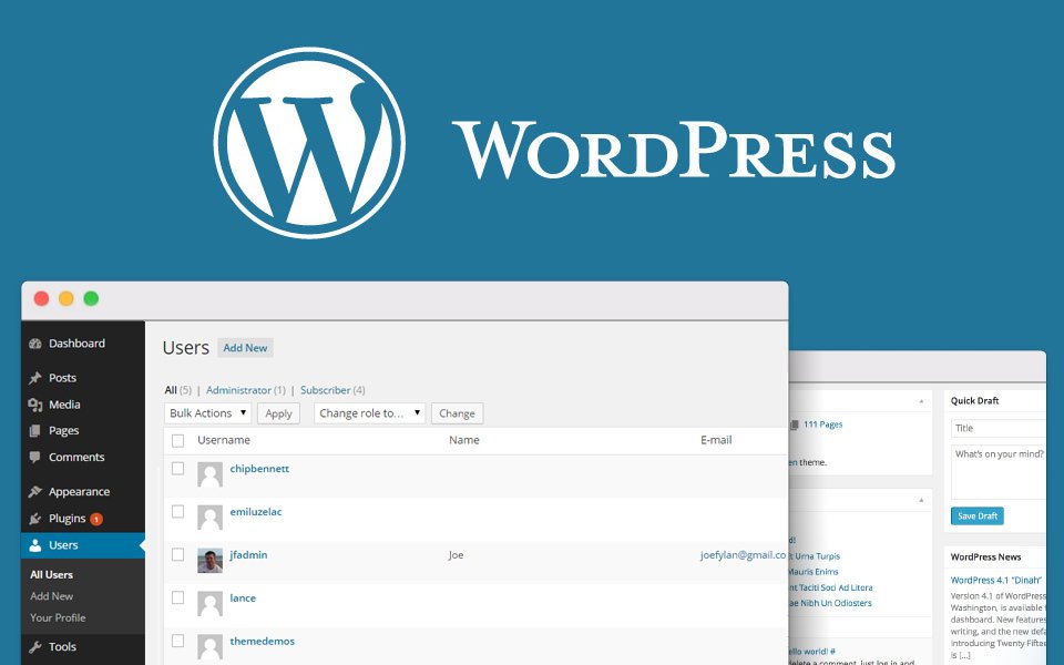 Add a new user to WordPress